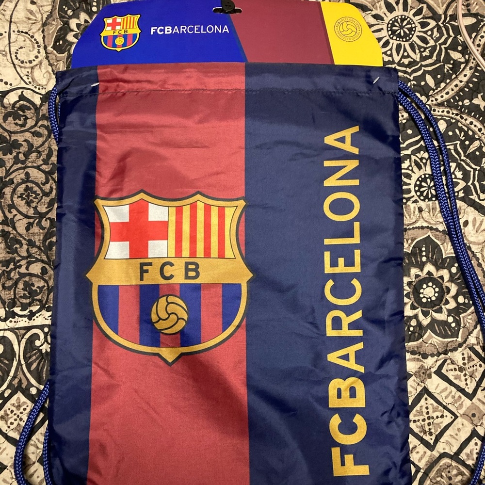 FCB/Barcelona Football Club Drawstrings Bag.